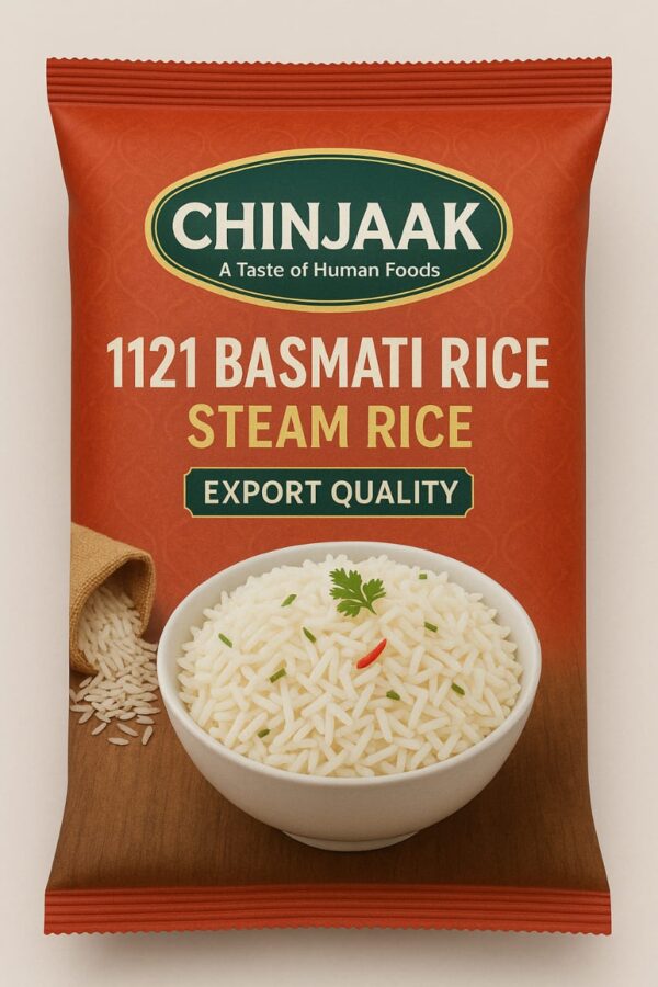 1121 Basmati Rice (Steam Rice) 50kg/Bag