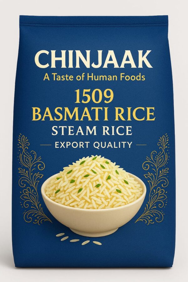 1509 Basmati Rice  (Steam Rice) 50kg/Bag