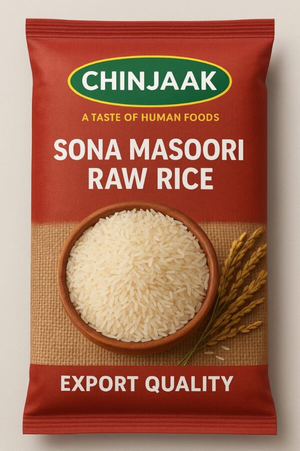 Sona Masoori Raw Rice 50kg/Bag